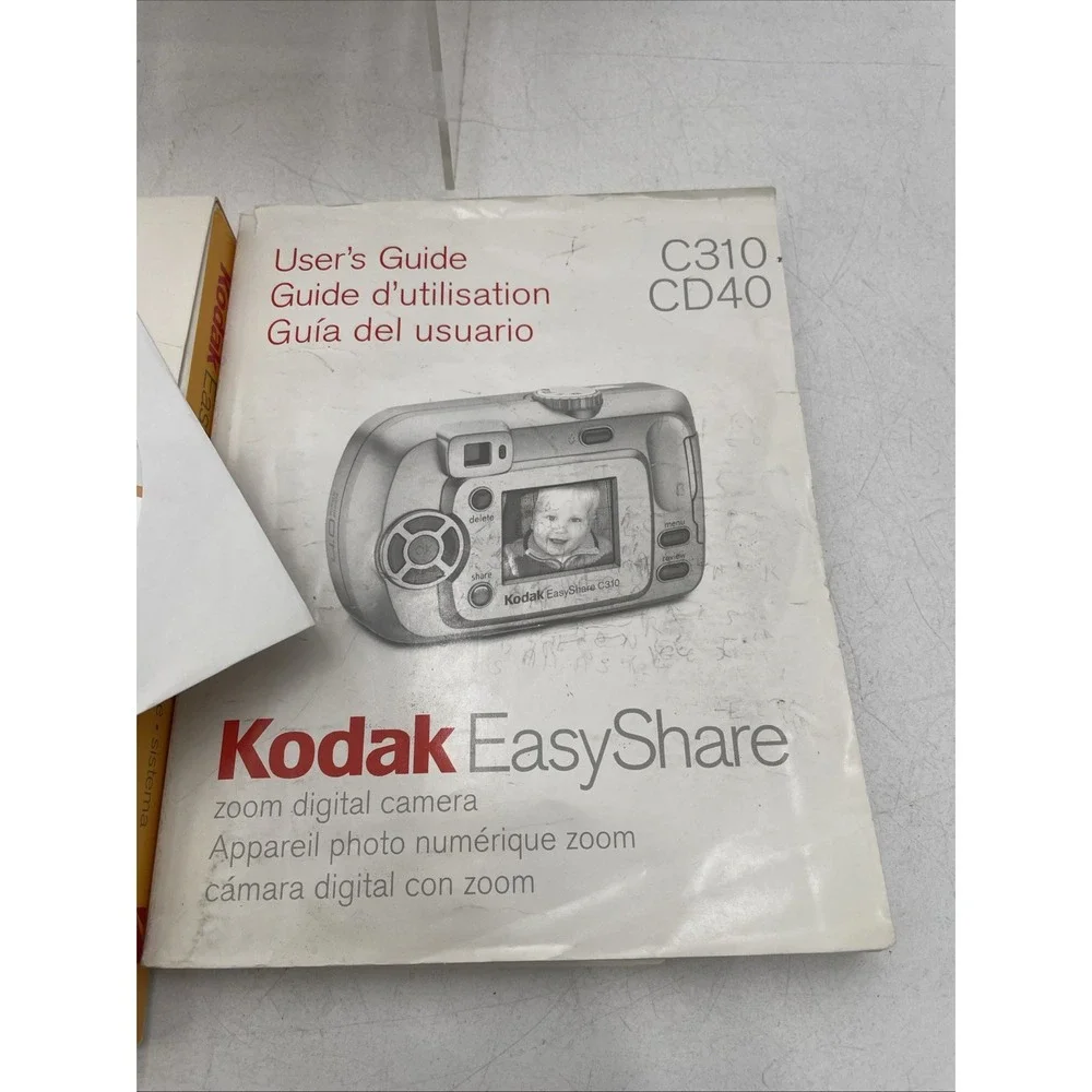 Kodak EasyShare C-310 4MP Digital Camera 5x Zoom+Battery+Manuals+CD